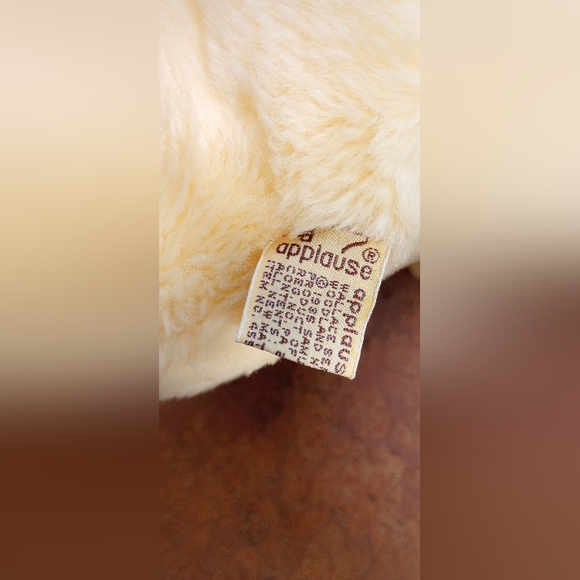 Precious Moments Vintage Applause Plush Leon Lion 1985 Yellow Stuffed Toy 10in - Picture 3 of 4